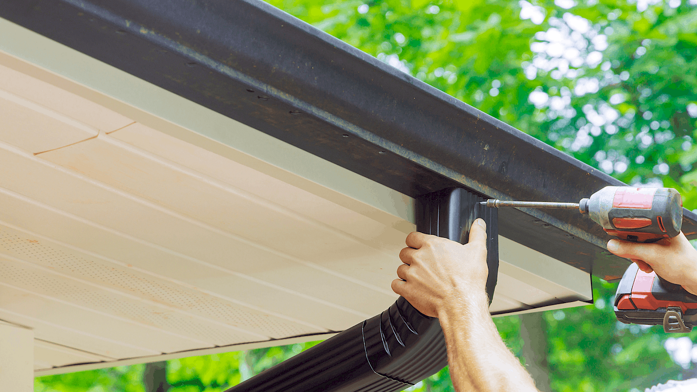 New UPVC fascias and gutters installed on house - request a quote