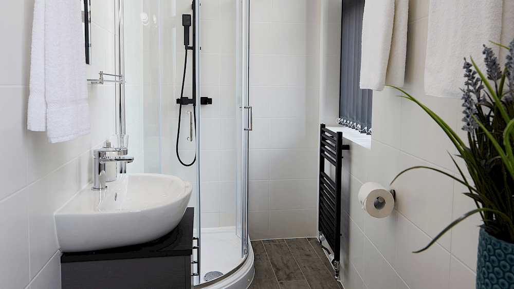 Modern shower room installation in home - request a quote
