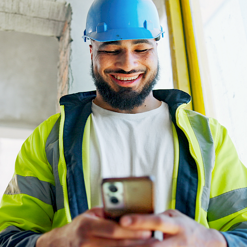 Trade Sign up - builder-on-phone